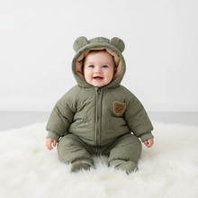 Load image into Gallery viewer, Cozy Winter Baby Jumpsuit with Soft Fur Lining for Infants and Toddlers