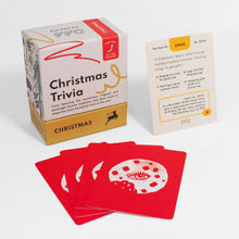 Load image into Gallery viewer, Christmas Trivia Card Game with Multiple Choice Questions for Family Game Night