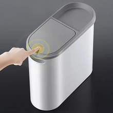 Load image into Gallery viewer, Streamlined Space-Saving Trash Can with Easy Press-Top Lid