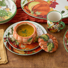 Load image into Gallery viewer, Pumpkin Soup Bowls with Lids and 24 Ounce Capacity Set of 2 for Fall Dinners