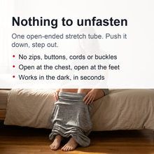 Load image into Gallery viewer, Wearable Sleep Sack with Stretch Knit and Open Foot End for Adults