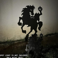 Load image into Gallery viewer, Metal Yard Stakes with Halloween Shadow Casting Silhouettes