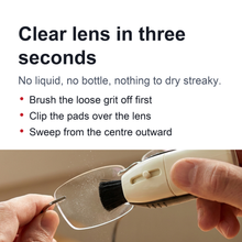 Load image into Gallery viewer, Dry Carbon Lens Cleaner with Twin Pads and Built In Brush for Glasses