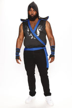 Load image into Gallery viewer, Mens Dragon Ninja Costume Set with Hooded Tunic and Gauntlets