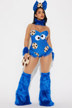 Load image into Gallery viewer, Womens Cookie Creature Costume Set with Sequin Teddy and Leg Warmers