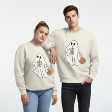 Load image into Gallery viewer, Cartoon Ghost Print Crewneck Sweatshirt for Street and Casual Style