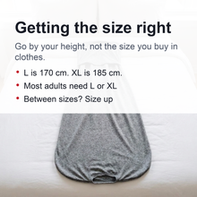 Load image into Gallery viewer, Wearable Sleep Sack with Stretch Knit and Open Foot End for Adults