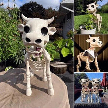 Load image into Gallery viewer, Halloween Skeleton Cow & Horse Decorative Prop