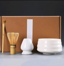 Load image into Gallery viewer, Traditional Bamboo Matcha Tea Set with Whisk Spoon Bowl and Cup