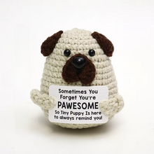Load image into Gallery viewer, Charming Handmade Crochet Hedgehog Doll with Positivity Affirmation Card