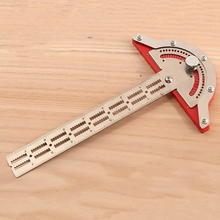 Load image into Gallery viewer, Precision Stainless Steel Carpenter's Protractor and Edge Ruler