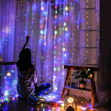 Load image into Gallery viewer, Christmas Fairy String Curtain Light