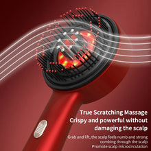 Load image into Gallery viewer, Hair Growth Massage Comb - Red Light Scalp Massager