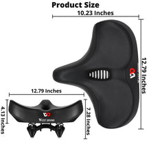 Load image into Gallery viewer, Extra Large Bike Seat With Comfortable Thick Foam and Waterproof