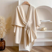 Load image into Gallery viewer, Luxurious Poncho Shawl Coat for Women