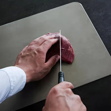 Load image into Gallery viewer, Stainless Steel Cutting Board – SUS304 Non-Porous Surface, Easy Clean, Odor-Resistant, Durable Kitchen Prep Board