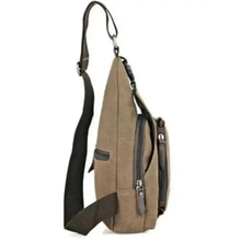 Load image into Gallery viewer, Canvas Crossbody Bag Adjustable Strap