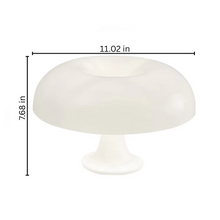 Load image into Gallery viewer, Modern Danish Mushroom Table Lamp – Minimalist Orange Bedside Light
