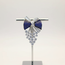 Load image into Gallery viewer, Elegant Multicolor Zircon Tassel Bow Brooch for Women