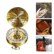 Load image into Gallery viewer, Dad To Son - Enjoy The Ride - Compass Lettering Multi-Function Compass