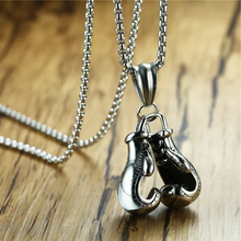 Load image into Gallery viewer, Fitness Boxing Gloves Metal Necklace