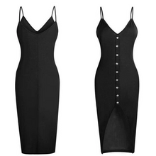 Load image into Gallery viewer, Button-down Strapless Dress