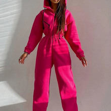 Load image into Gallery viewer, Basic Hooded Jumpsuit