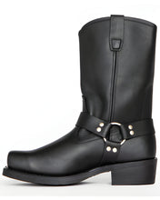 Load image into Gallery viewer, Men's Black Harness Boot - 11 Inch Tall