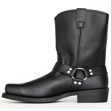 Load image into Gallery viewer, Black Harness Boot for Men - 11 Inch Tall