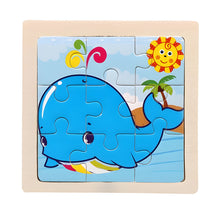 Load image into Gallery viewer, Montessori Wooden Puzzle for Early Learning, Shapes and Colors