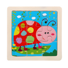 Load image into Gallery viewer, Montessori Wooden Puzzle for Early Learning, Shapes and Colors