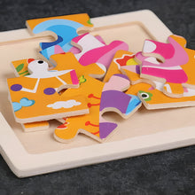 Load image into Gallery viewer, Montessori Wooden Puzzle for Early Learning, Shapes and Colors