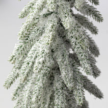 Load image into Gallery viewer, 12" Flocked Snowy Christmas Tree Table Decor detail photo 3