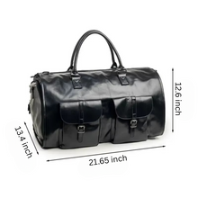 Load image into Gallery viewer, Garment Duffel Weekender Bag – Foldable Carry-On Suit Bag for Men