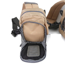 Load image into Gallery viewer, Chest Fishing Tackle Bag with Adjustable Straps and Multiple Zippered Pockets