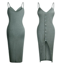 Load image into Gallery viewer, Button-down Strapless Dress