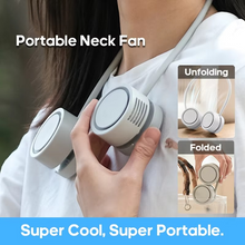 Load image into Gallery viewer, Portable Rechargeable Neck Fan with Foldable Silent Cooling Design
