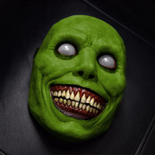 Load image into Gallery viewer, Creepy Smiling Face Evil Mask - Creepy White Eyed Demon Smiling Mask