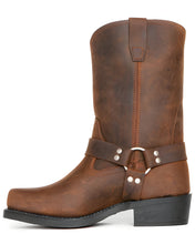 Load image into Gallery viewer, Men's Black Harness Boot - 11 Inch Tall