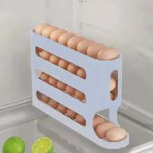 Load image into Gallery viewer, Large Capacity Sliding Egg Organizer Ladder Style Refrigerator Storage Box