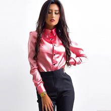 Load image into Gallery viewer, Plain Shirt with Elegant Collar