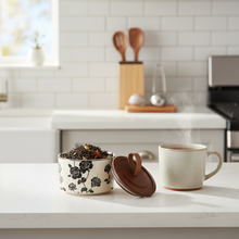Load image into Gallery viewer, Ceramic Food Storage Jar for Kitchen, Decorative Canister for Tea, Coffee, or Snacks