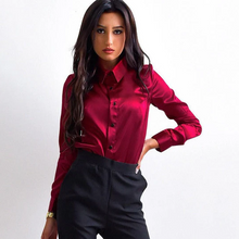 Load image into Gallery viewer, Plain Shirt with Elegant Collar