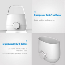 Load image into Gallery viewer, Dual Bottle Milk Warmer with Constant Temperature and Sterilization