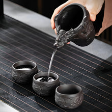 Load image into Gallery viewer, Purple Clay Dragon Relief Handmade Teapot for Traditional Tea Ceremony