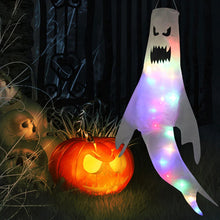 Load image into Gallery viewer, Hanging Halloween Flying Ghost Decoration with Optional LED Lights, 47 Inches Tall