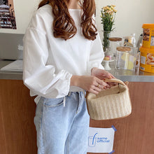 Load image into Gallery viewer, Straw Woven Mini Shoulder Messenger Bag for Summer