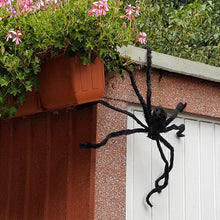 Load image into Gallery viewer, Giant Halloween Spider Decoration with Bendable Legs and Red Eyes, 29.5 Inches
