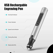 Load image into Gallery viewer, Cordless Engraving Pen works seamlessly on 50+ different surfaces