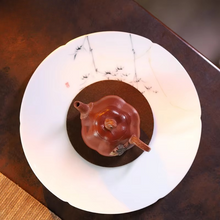 Load image into Gallery viewer, Handmade Yixing Purple Clay Pumpkin Teapot 1.7 fl oz